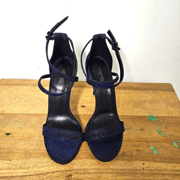 Michael Kors Antonia Sandal Glitter Lurex Size 7.5 - Picture 3 of 16